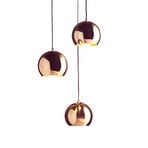 FRANDSEN pendant light Ball in copper, Ø 18 cm