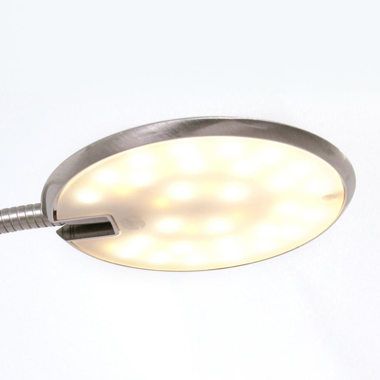 Zenith - lampă de masă LED cu dimmer, oțel