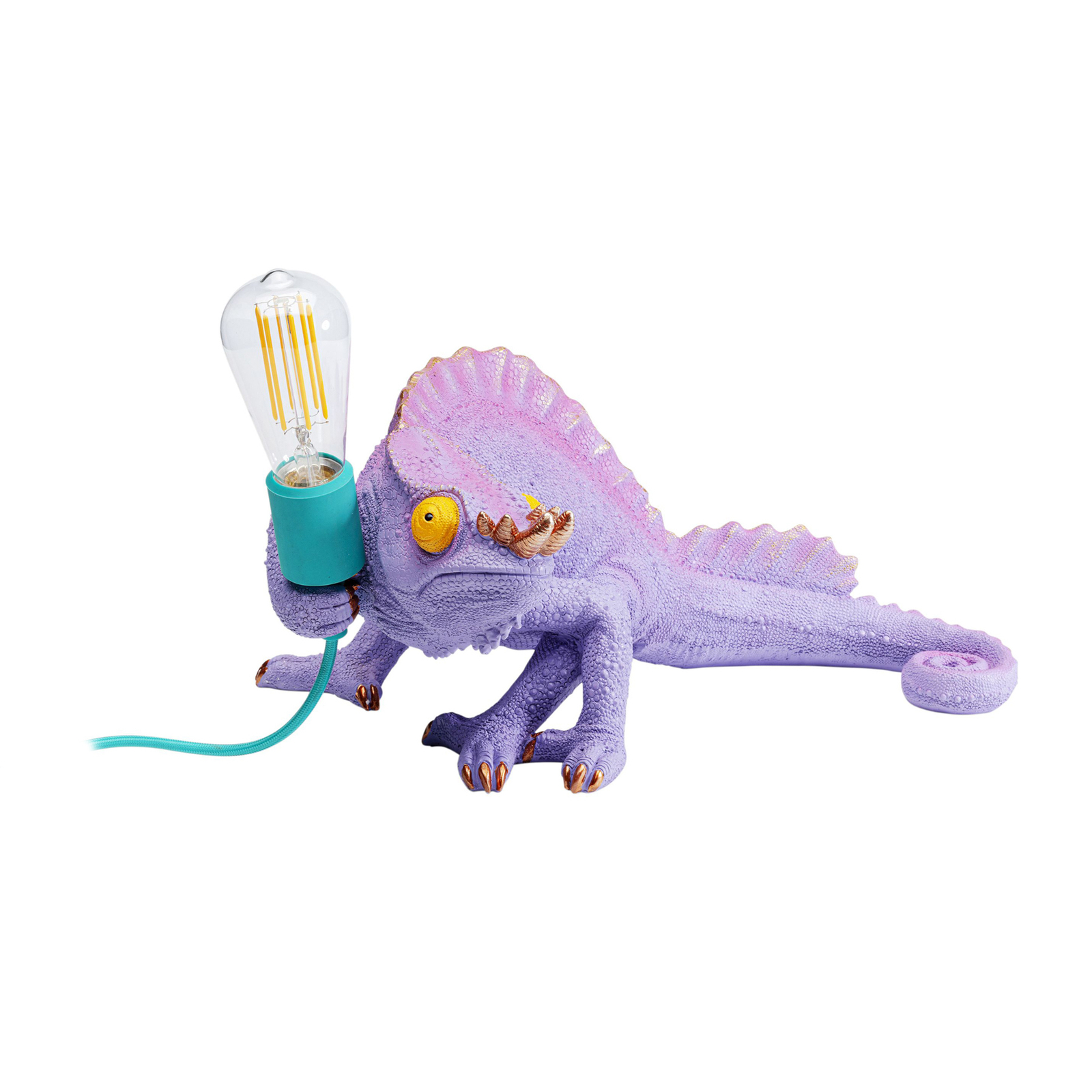 KARE Lampe à poser Chameleon, multicolore, résine synthétique, 44 cm