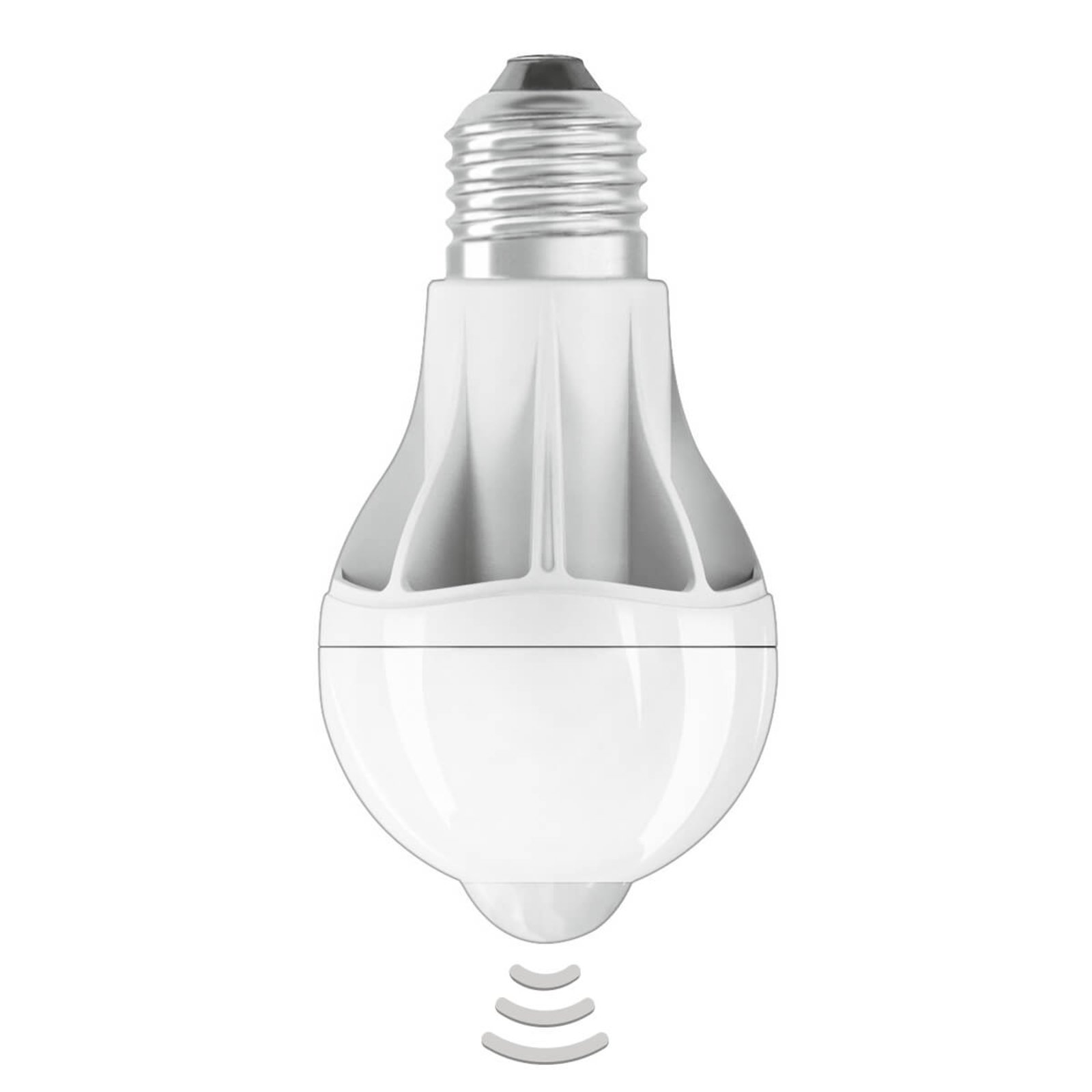 LED Deckenleuchte mit Bewegungsmelder für E27 Leuchtmittel Lampe weiß rund 