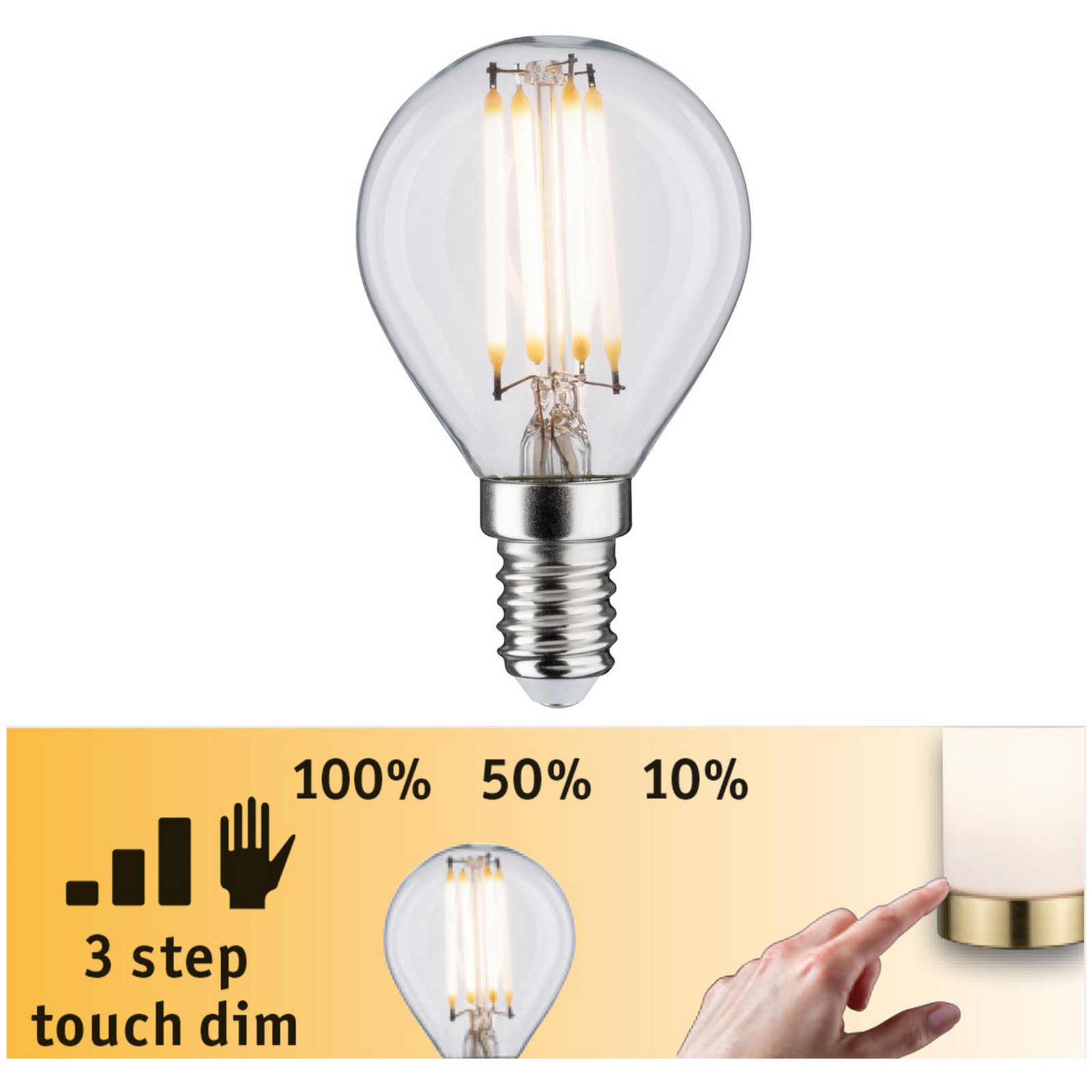 Paulmann LED kapljice E14 5W filament 3-stopenjsko zatemnitev