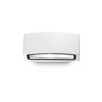 Ideal Lux Außenwandlampe Andromeda, weiß, Breite 22 cm, Alu