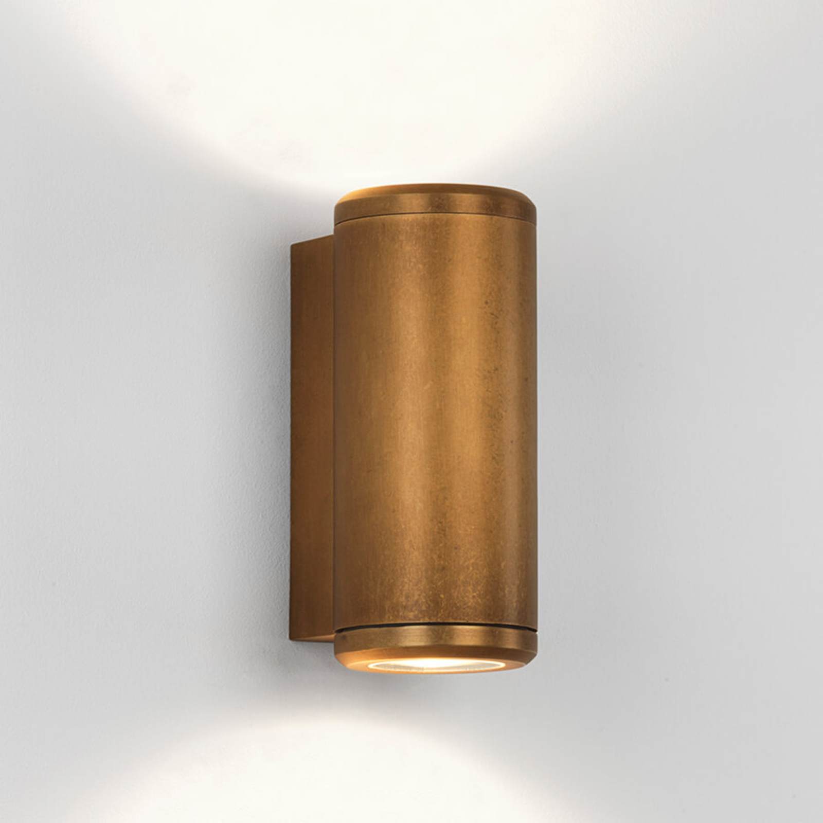 Astro Jura Twin - chic outdoor wall light made of brass, brass, GU10, 35 W, energy efficiency: A++, W: 7.5 cm, H: 17.8 cm