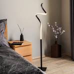 Lindby Kamia LED floor lamp, black