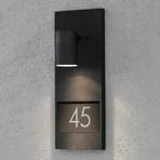 Oświetlenie numeru domu Modena 7655, czarne