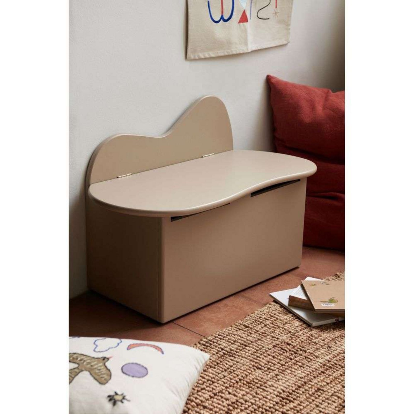 Slope Storage Bench Cashmere - ferm LIVING