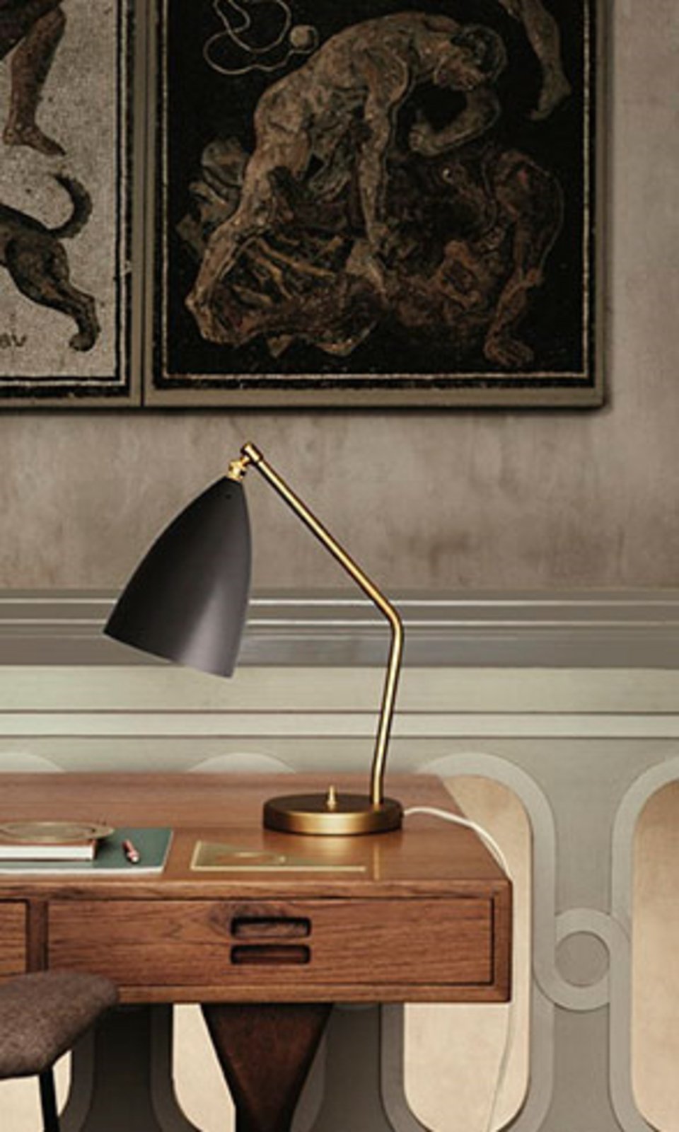 Gräshoppa Table Lamp Blue Grey - GUBI