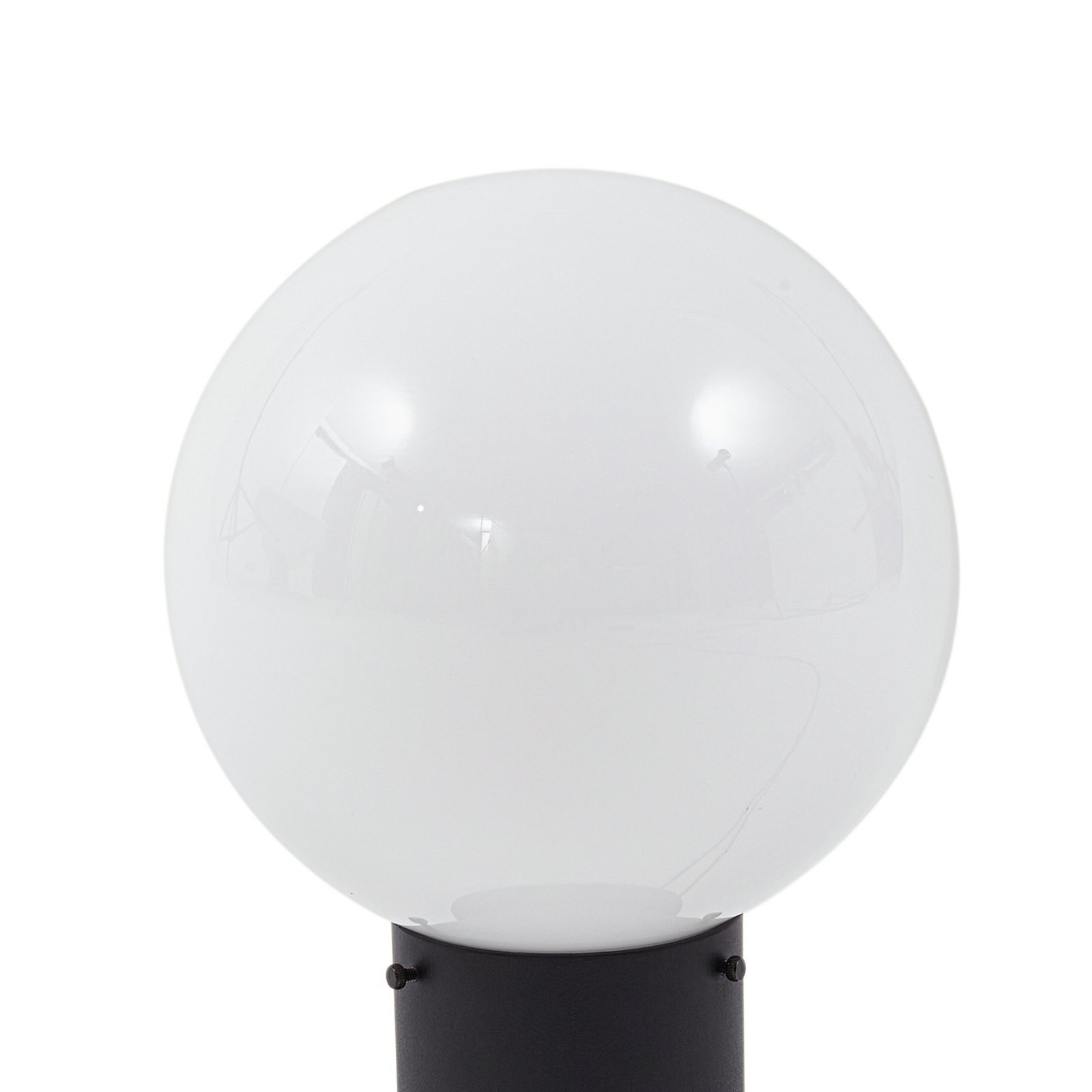 Dangan sokkellampe, højde 32 cm, hvid, metal, glas - Lindby