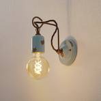 Vintage stílusú fali lámpa C665 türkizkék