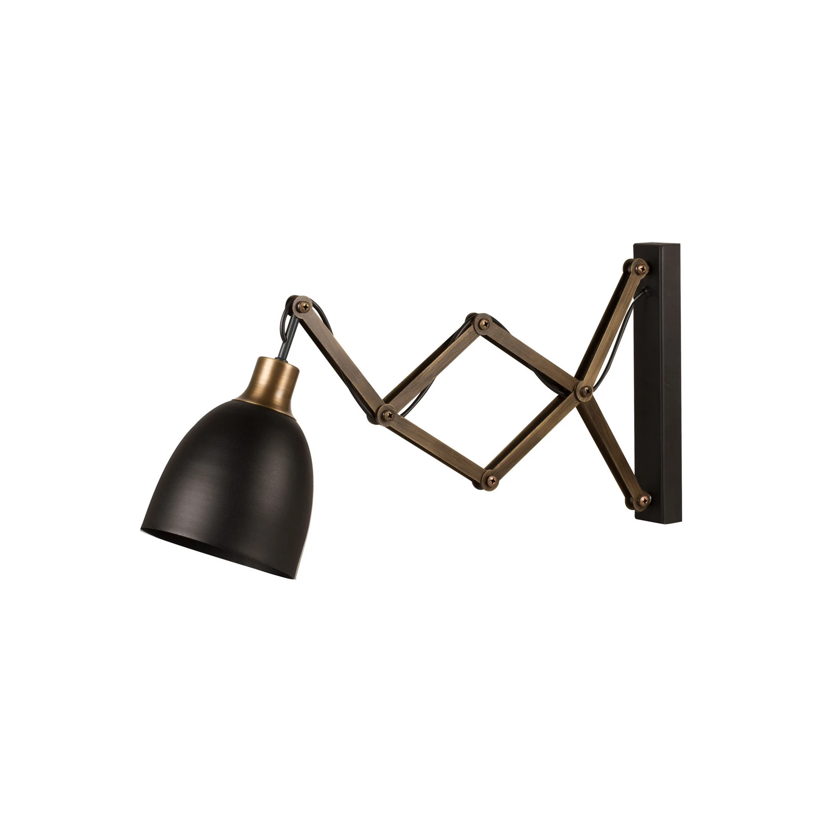 Nůžková lampa Sivani MR-725 černá/zlatá antická