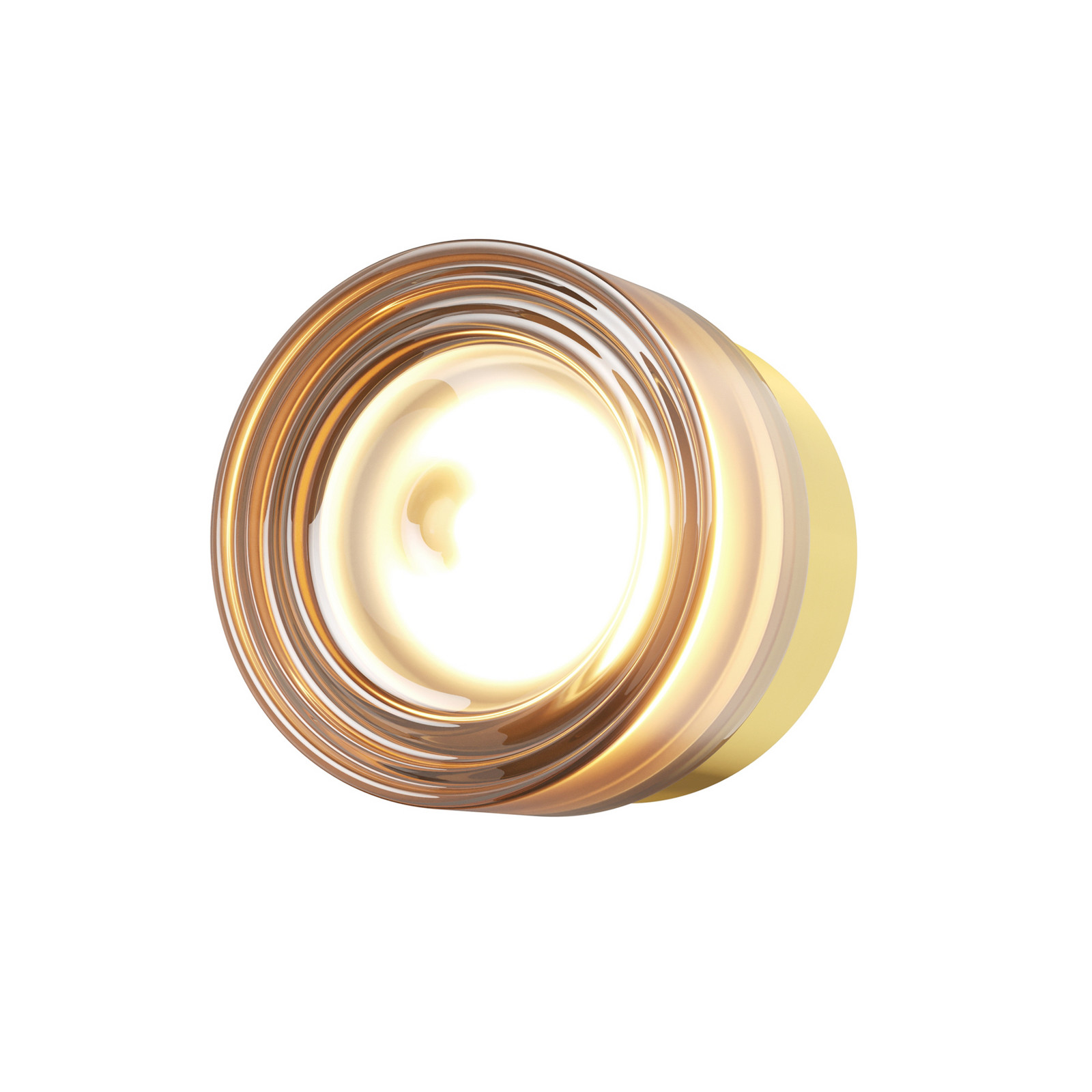 Maytoni Aplică de perete LED OLO alamă/chihlimbar neted Ø 13 cm CCT - Camera de zi / sufragerie - Modern - alamă chihlimbar - Sticlă