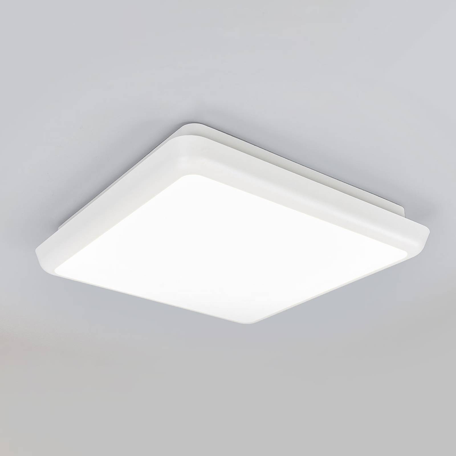 Lampa sufitowa LED Augustin, kątowa, 25 x 25 cm