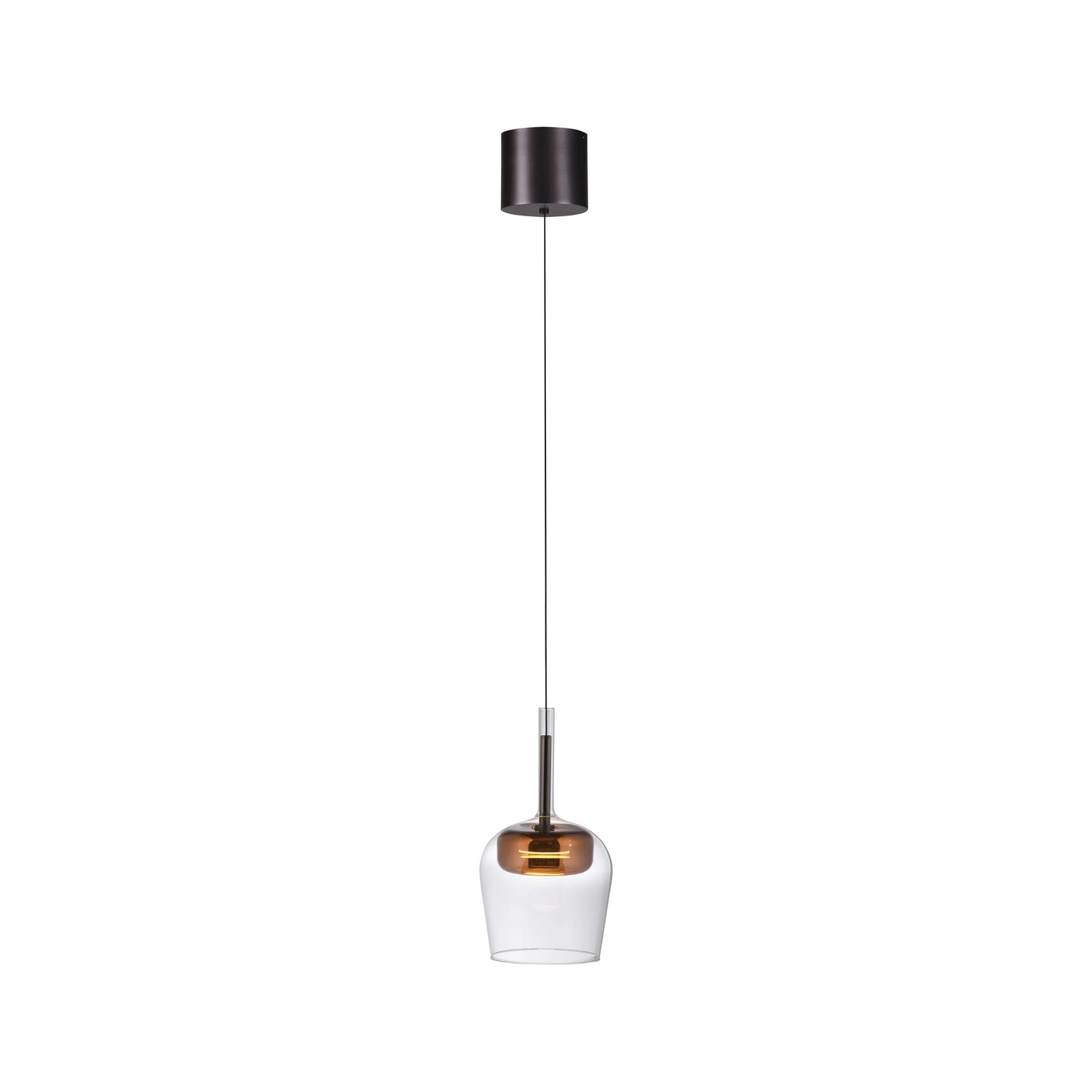 Paul Neuhaus Smart LED závěsná lampa Q-Kon měděné barvy Ø 21 cm