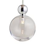 EBB & FLOW Uva L hanging lamp, silver, clear