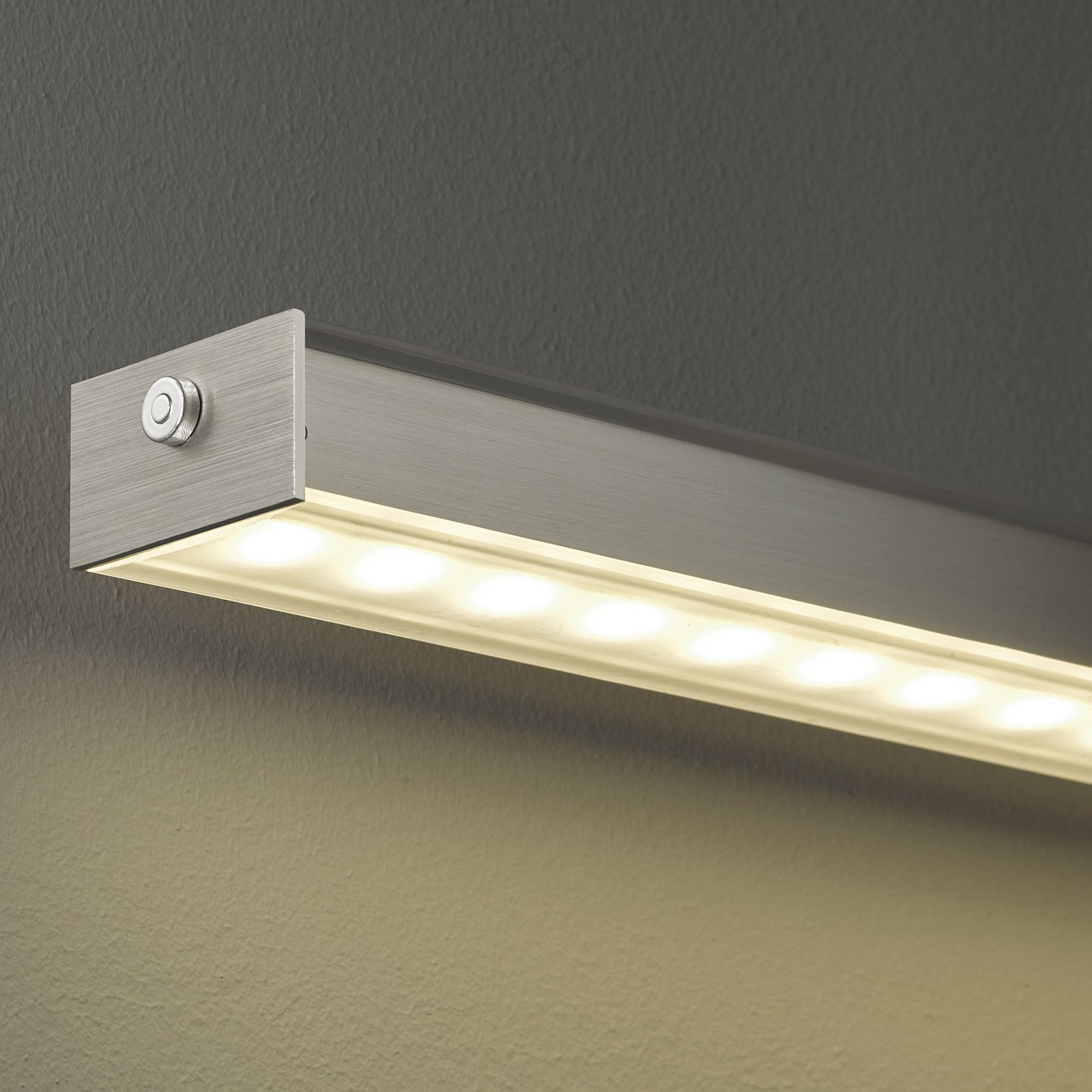 Lámpara colgante LED Vitan TW, gris, largo 150 cm