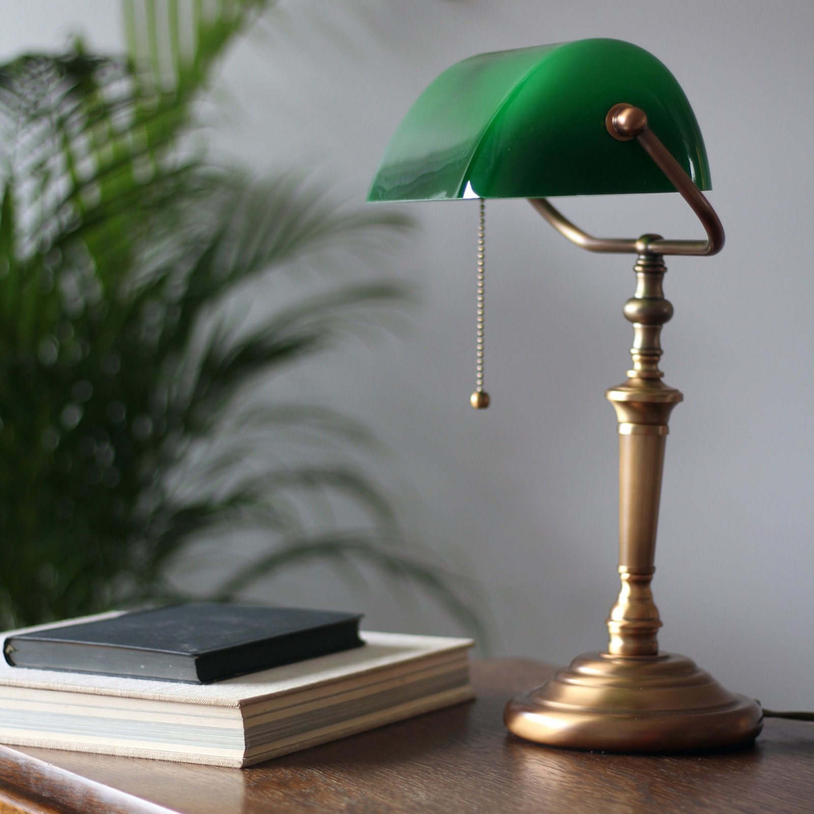 Steinhauer Ancilla lampă de birou abajur sticlă bronz/verde - Camera de zi / sufragerie - bronz verde - Metal