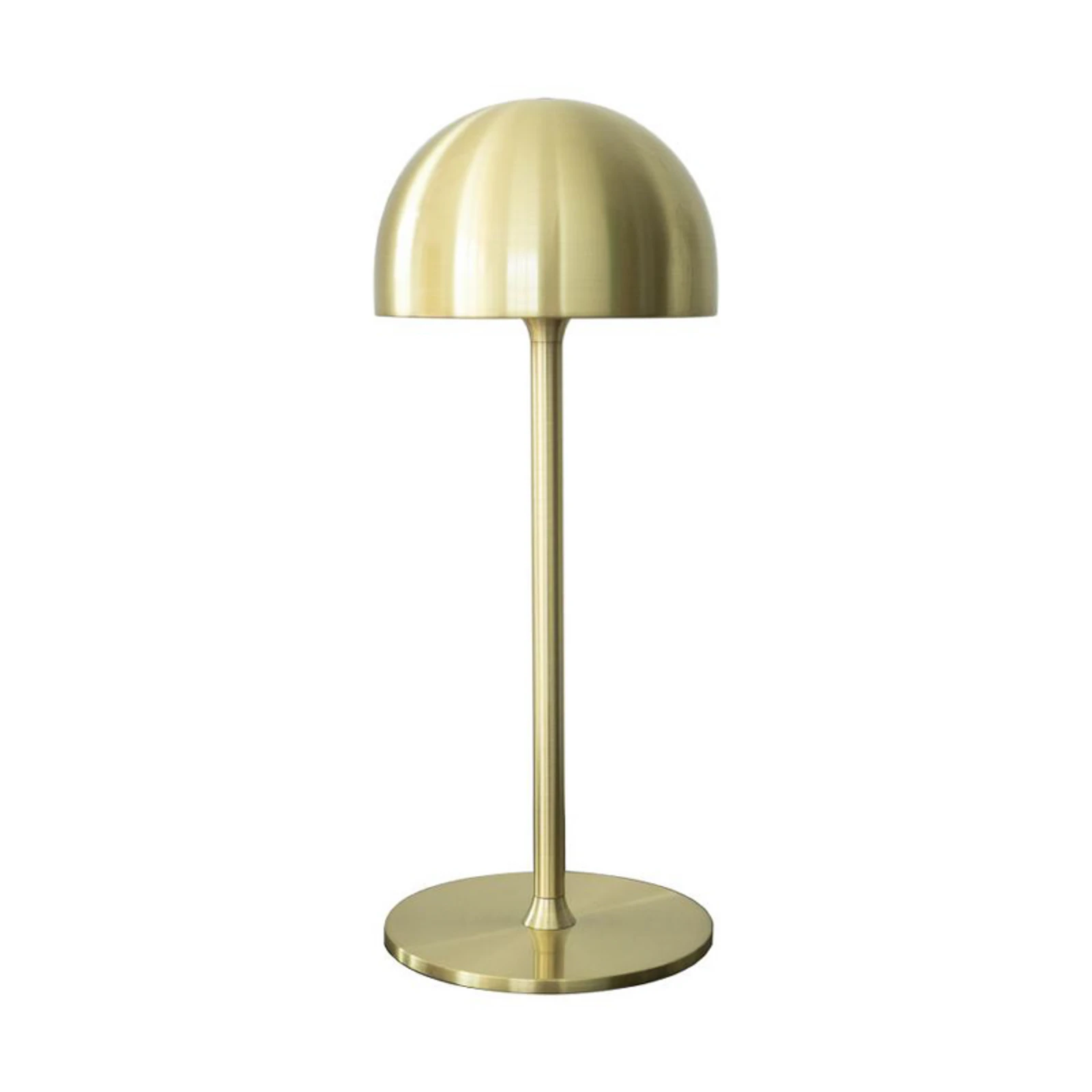 stolová LED lampa Tim, mosadzná farba, výška 30 cm, IP54