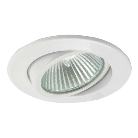 Spot halogène encastrable, GU5, 3 12V 50W, blanc