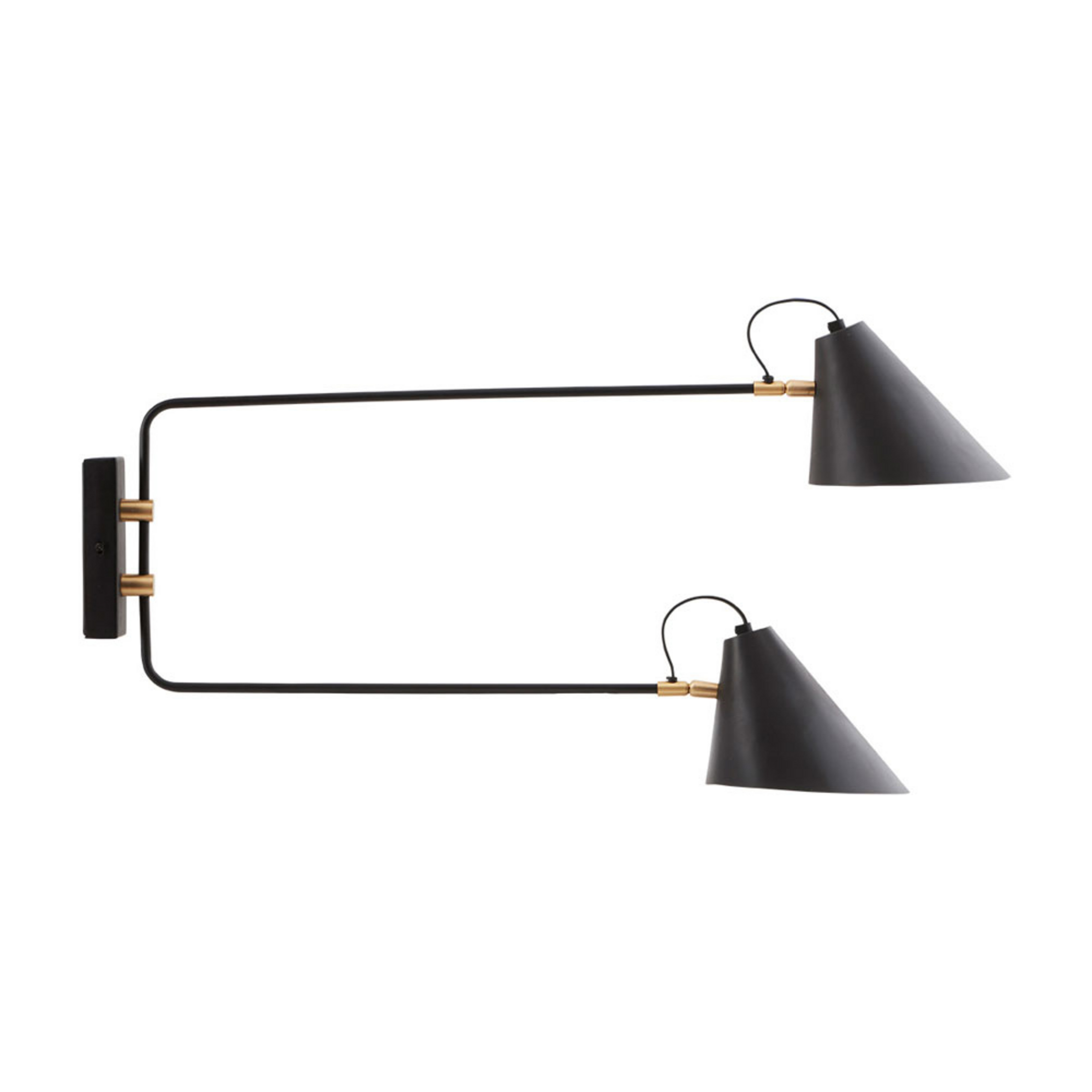 Club Double Applique Murale 81cm Noir - House Doctor