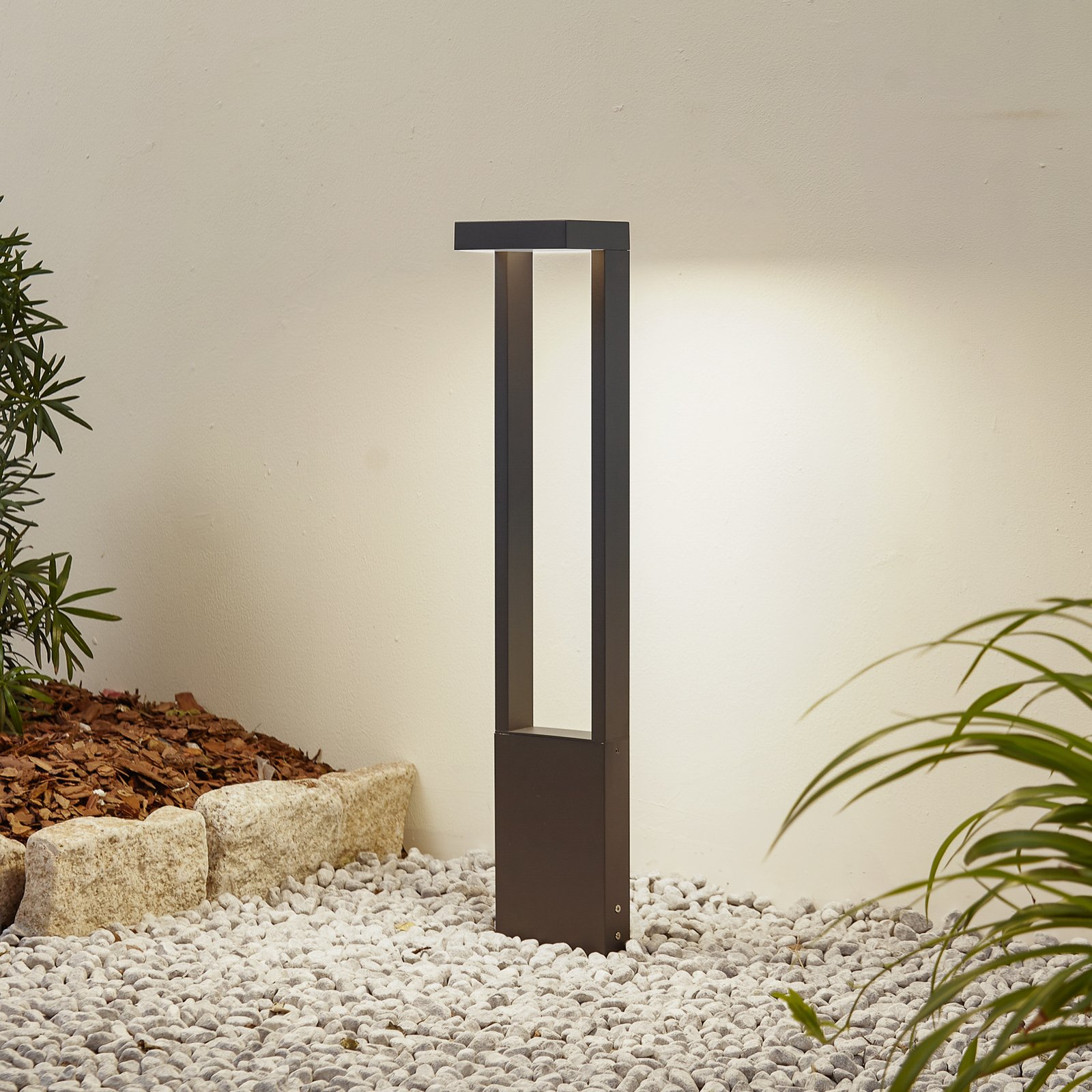 Lindby LED-Wegeleuchte Lonete, Höhe 65 cm, anthrazit, IP65