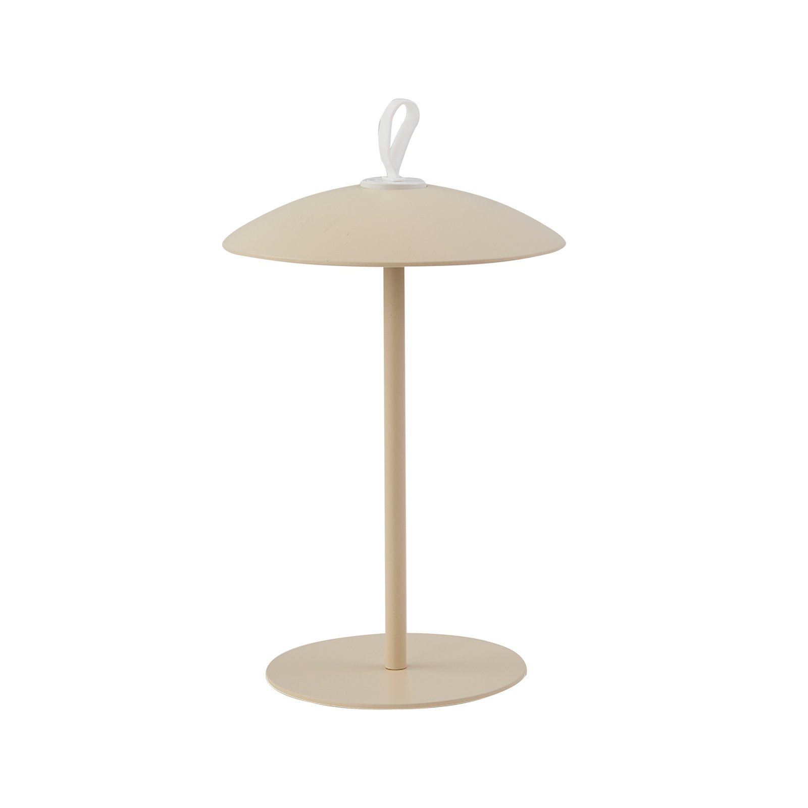 Lindby LED rechargeable table lamp Kanani, cream, dimmable