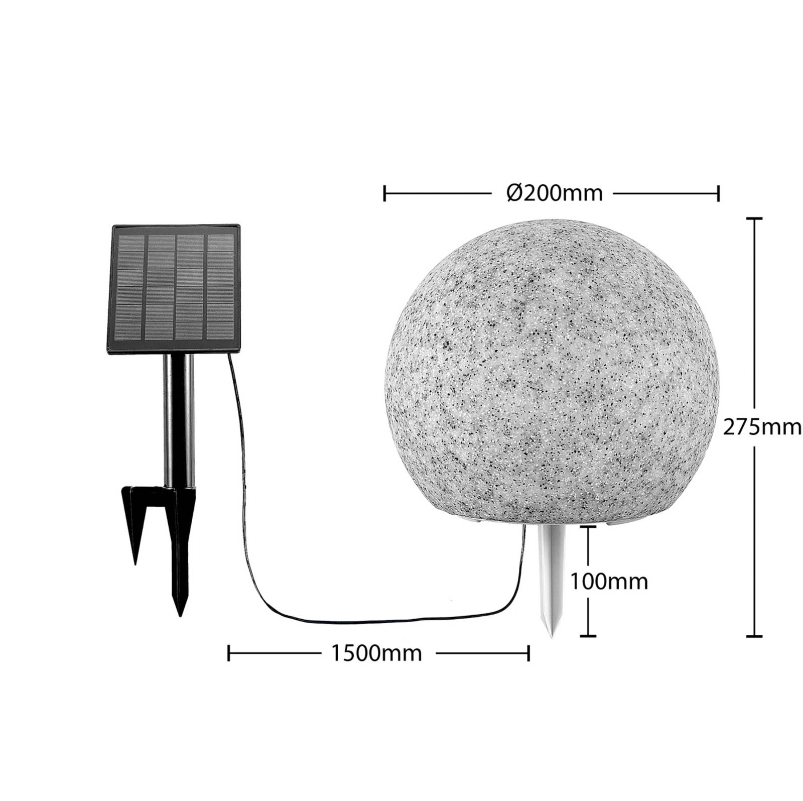 Lindby Hamela solarna lampa dekoracyjna RGB, 20 cm