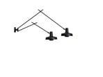 Arigato Wall Lamp Double Long Short Black - Grupa