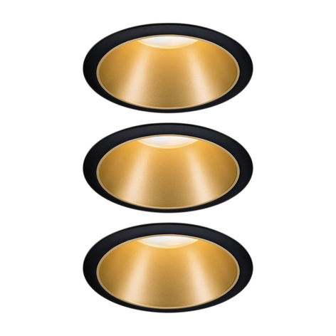 Paulmann Cole LED-Spotlight in Goldoptik, 3er-Set