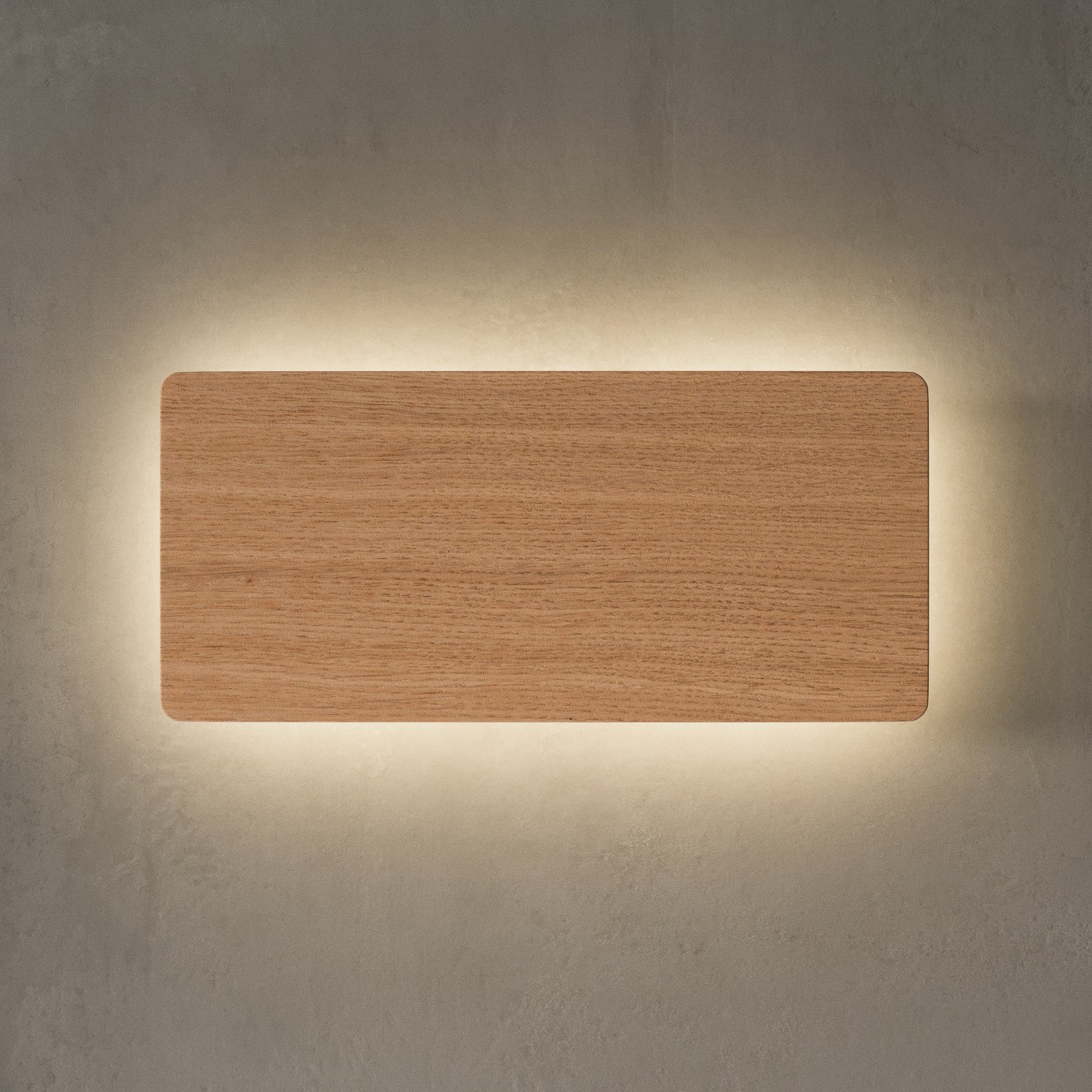 Tavola Wandleuchte 35 x 16 cm Eichenholz - Envostar
