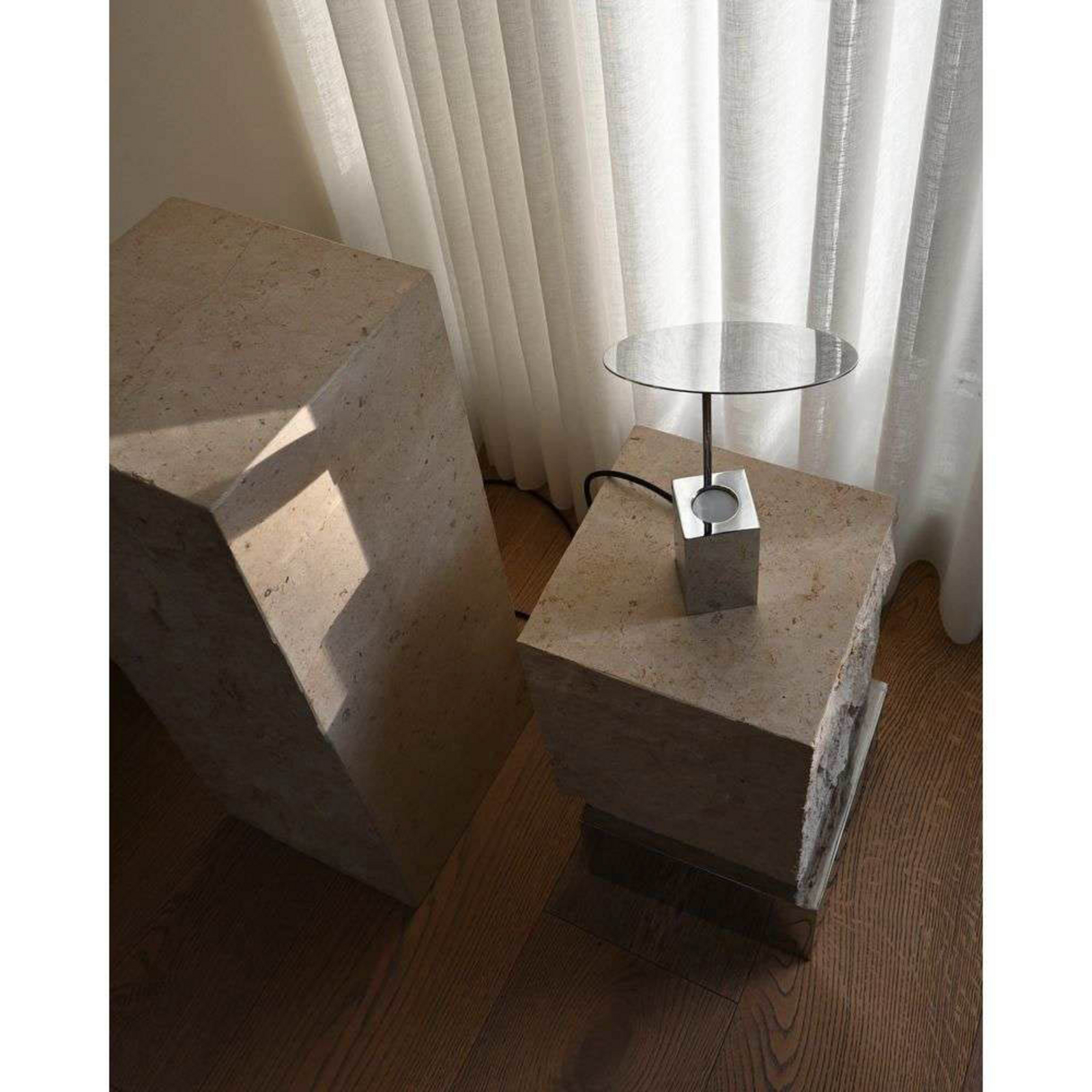 Temple Mesa Tall Chrome/Limestone - 101 Copenhagen