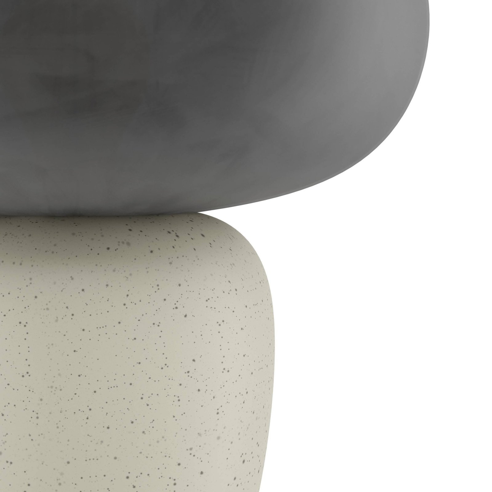 Lampa stołowa Cahuama, czarny/biały, ceramika