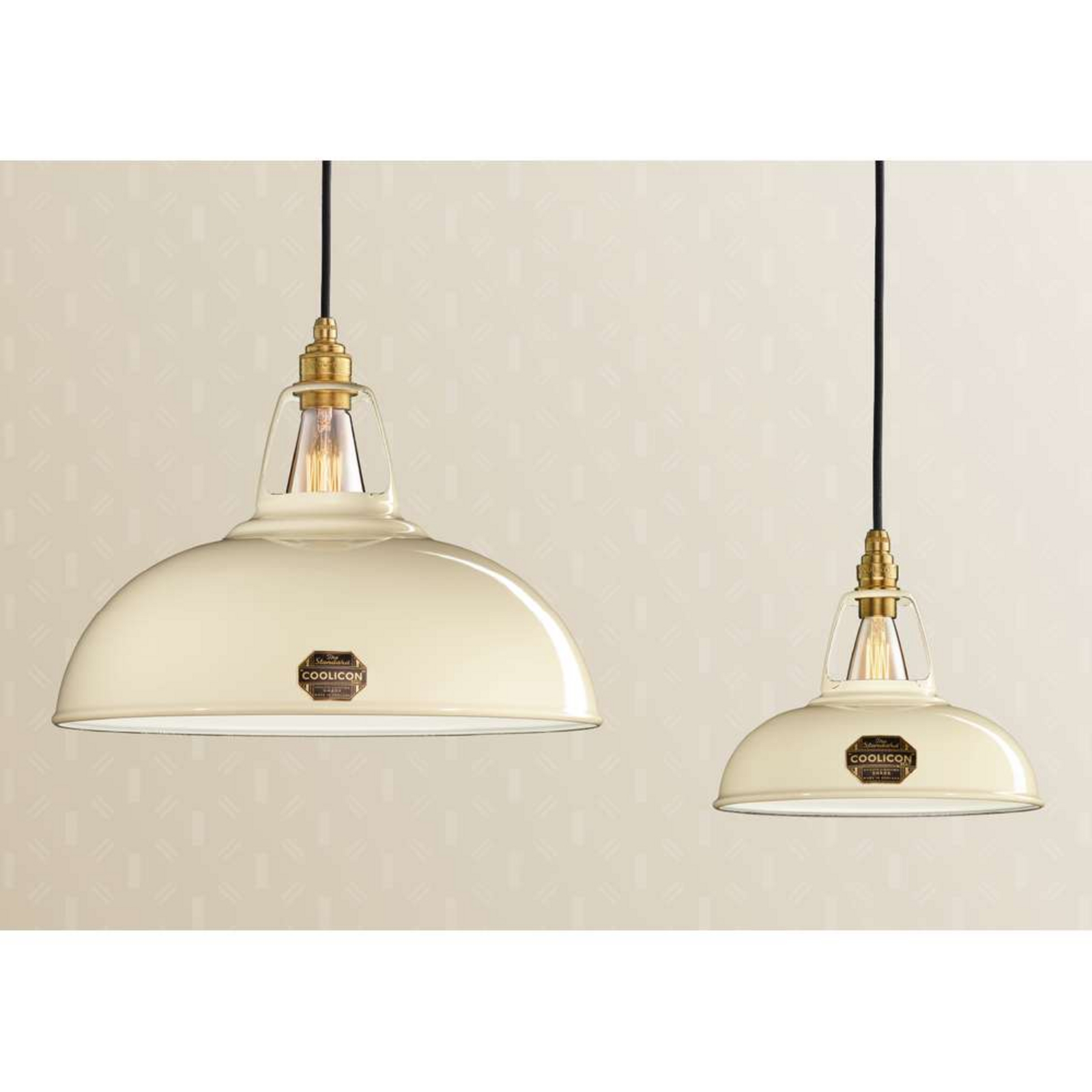 Large 1933 Design Lustră Pendul Classic Cream - Coolicon