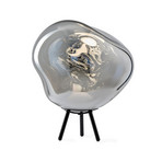 Melt Portable Stehleuchte Silver Black - Tom Dixon