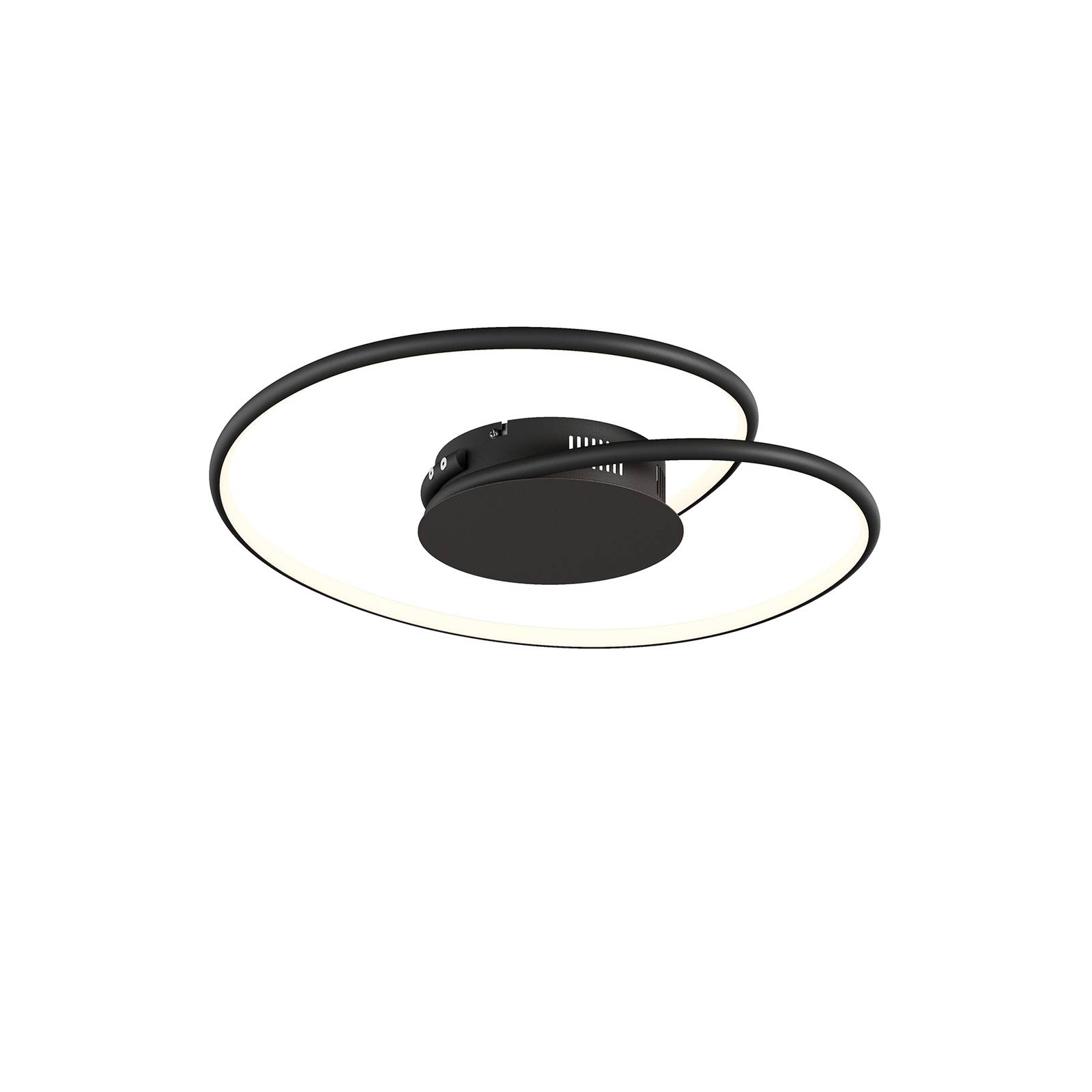 Lindby Joline LED-Deckenleuchte, schwarz, 45 cm