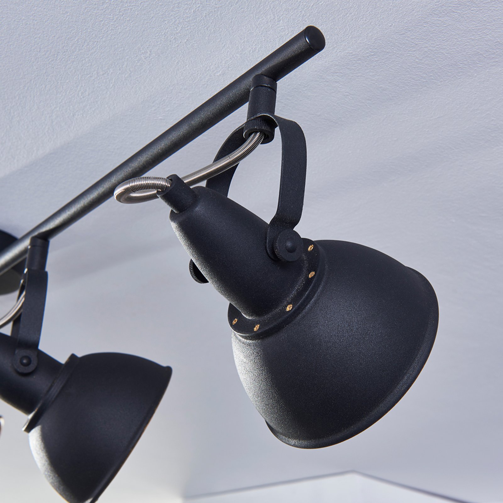 Julin Lampa Sufitowa Black/Gold - Lindby