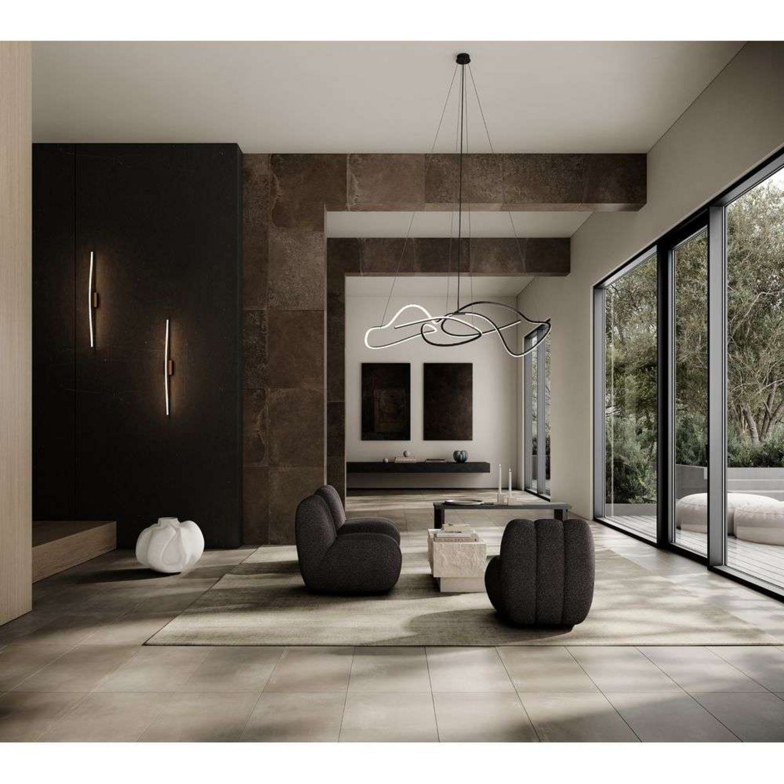 Ghost LED-Hängeleuchte, 155 cm, schwarz - 101 Copenhagen