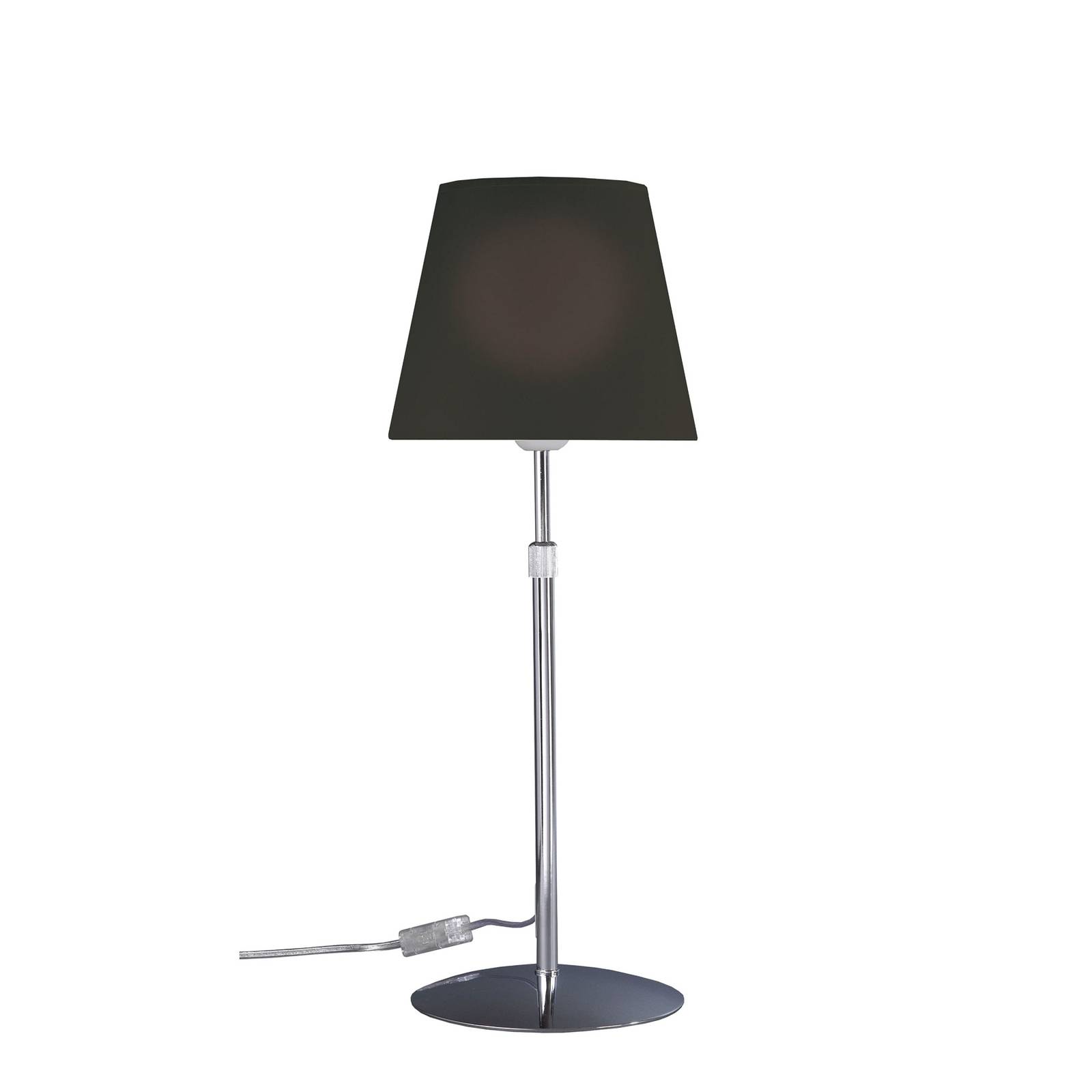 Aluminor Store asztali lámpa, króm/fekete