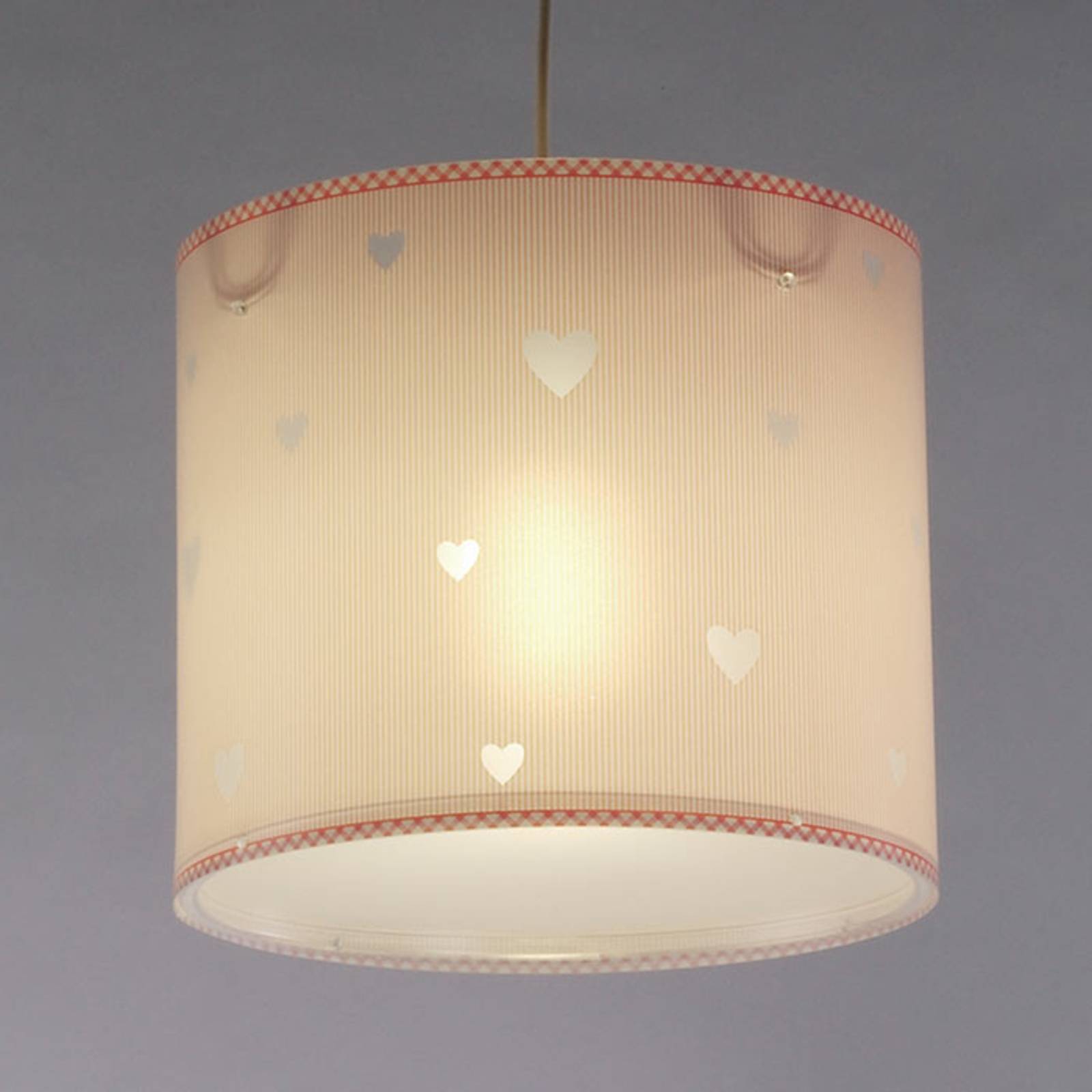 E-shop Ružová závesná lampa do detskej izby Sladké sny