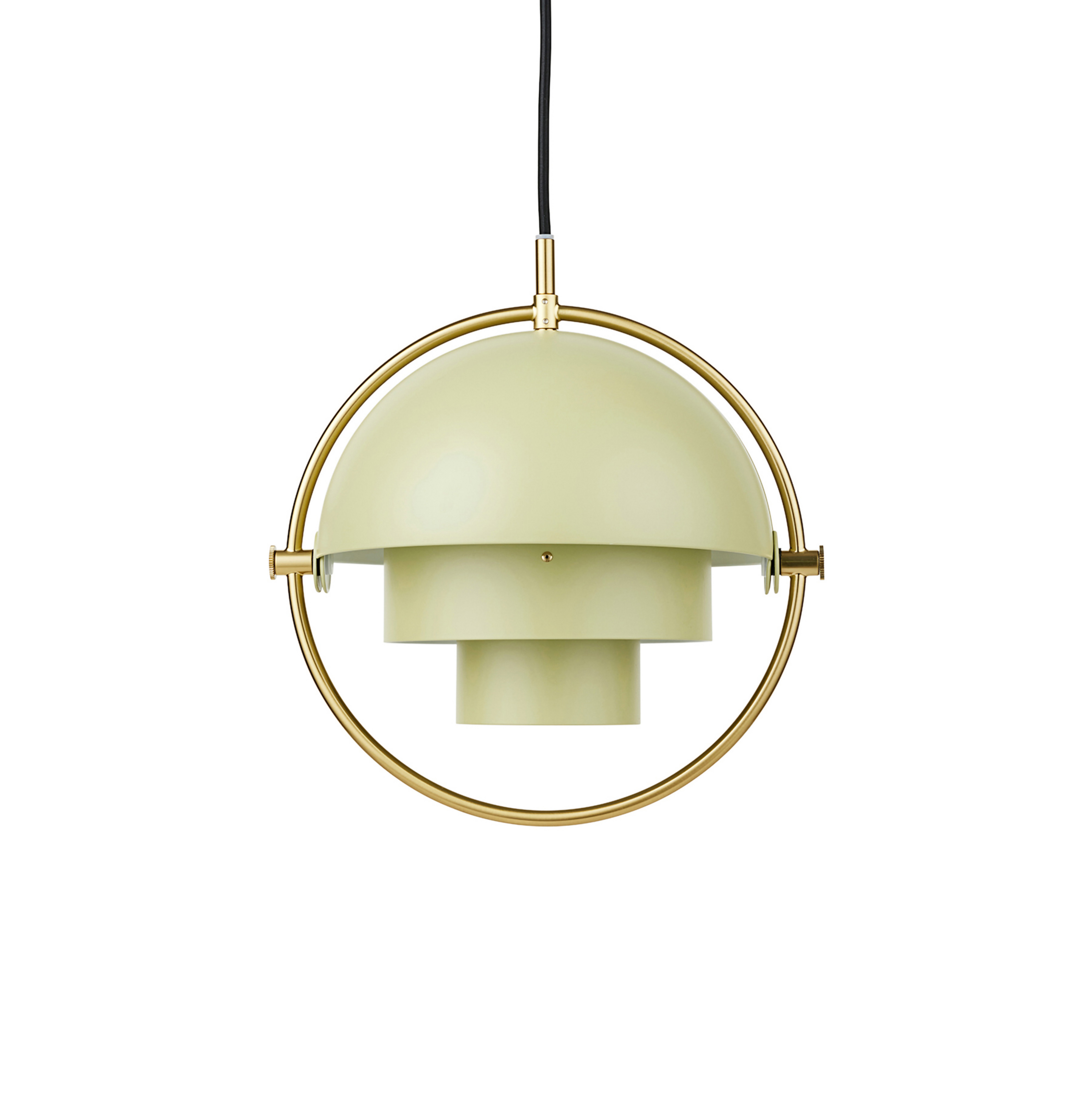 Multi-Lite Pendelleuchte Small Brass/Desert Sage - GUBI
