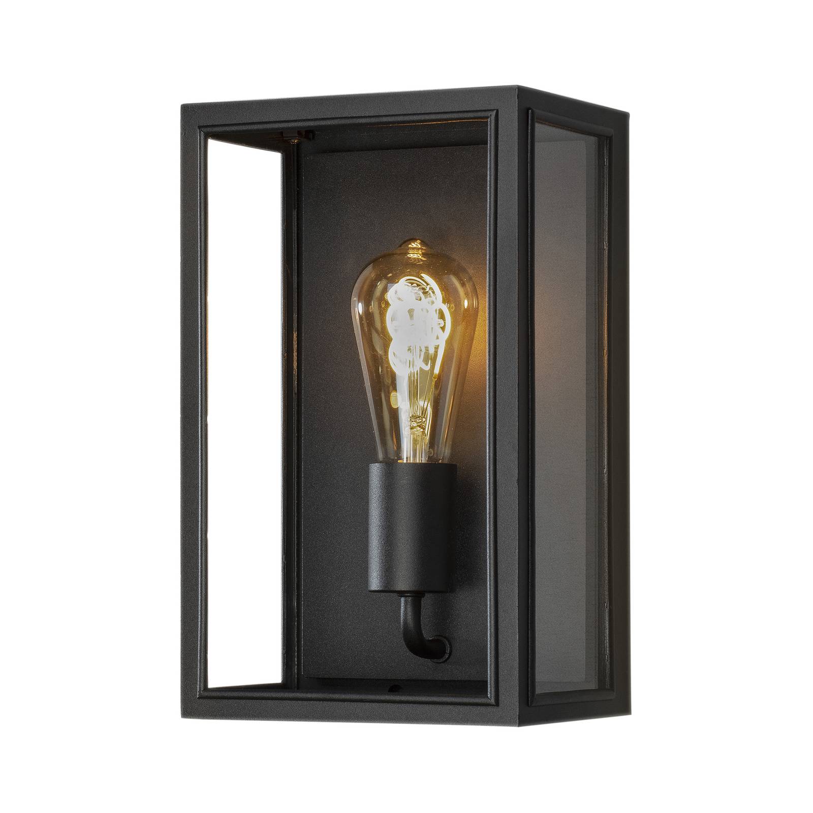 Carpi kültéri fali lámpa, fekete, 18 x 30 cm