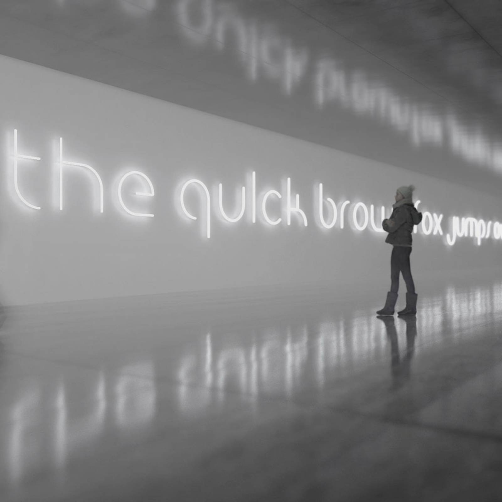 Artemide Alphabet of Light ściana mała litera n