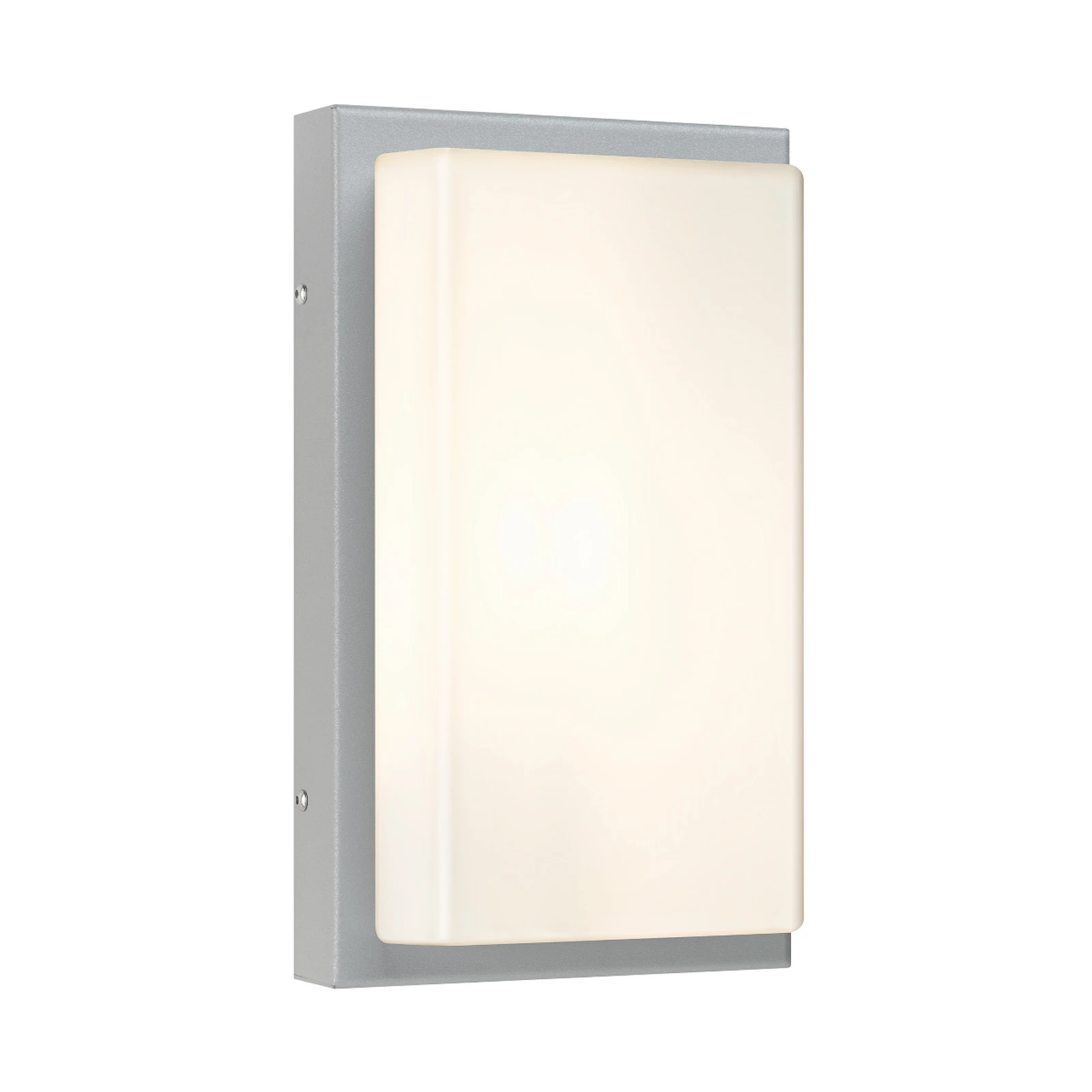 Ulkoseinävalaisin 059, ruostumaton teräs, opaali-lasi, 29 cm, IP44, E27