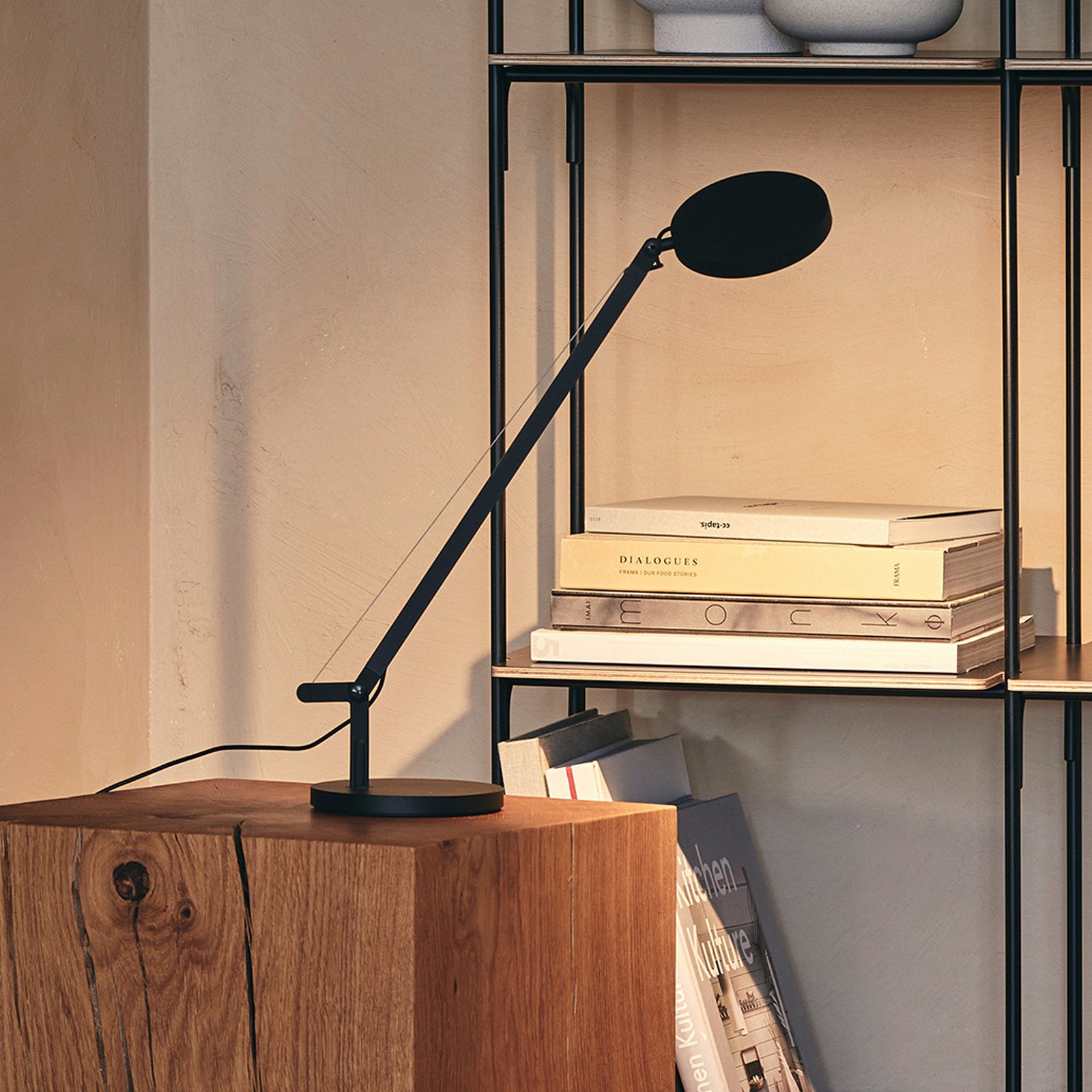 Artemide Demetra Micro lampă de masă 2.700K neagră - Studiu / Birou - design - negru - Metal
