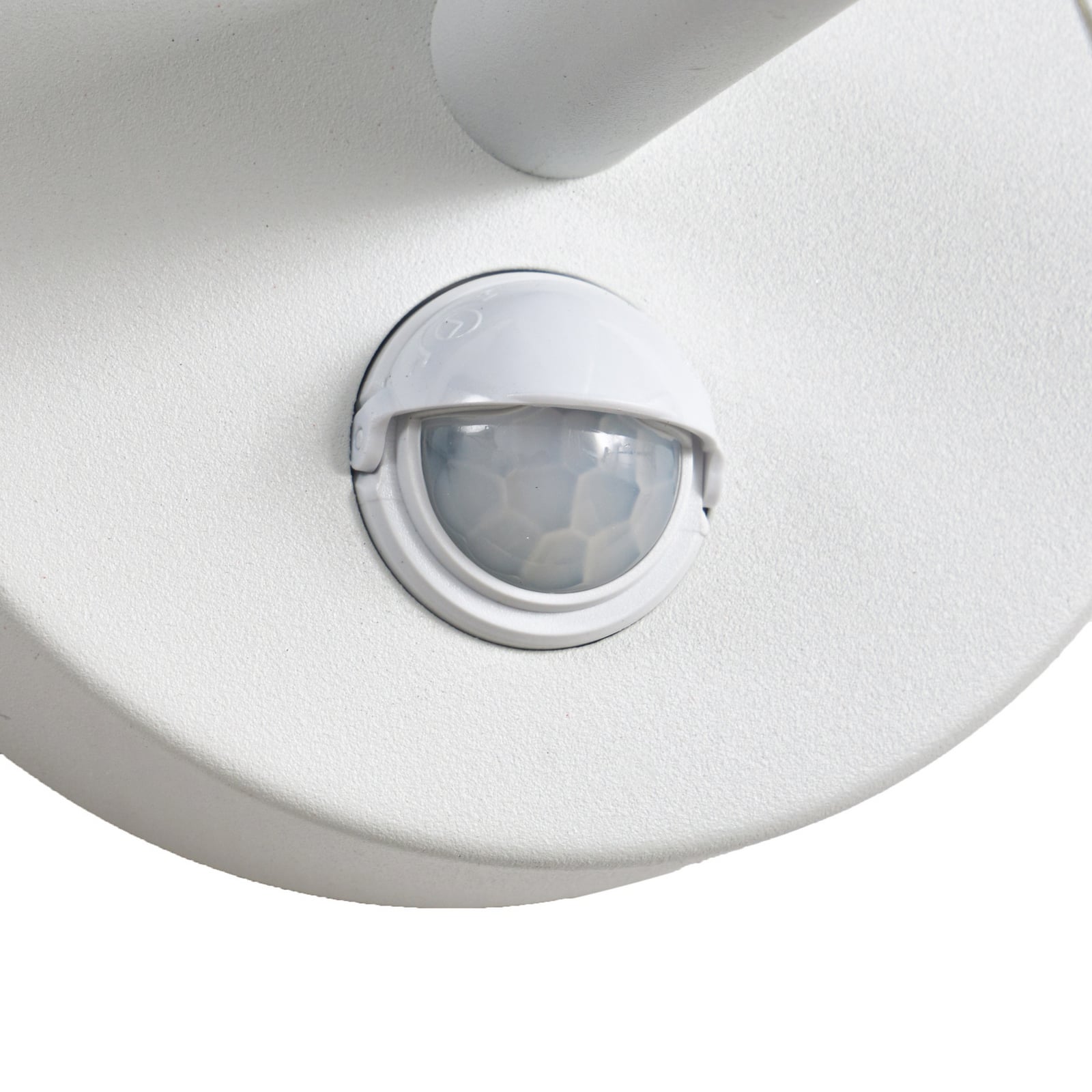 Montaro LED-Außenwandleuchte, IP54, weiß, Sensor, Aluminium - Lucande