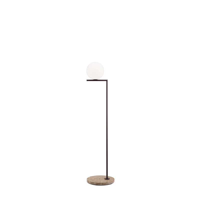 Flos – IC F1 Outdoor Anthracite (Travertino Imperiale Marble)