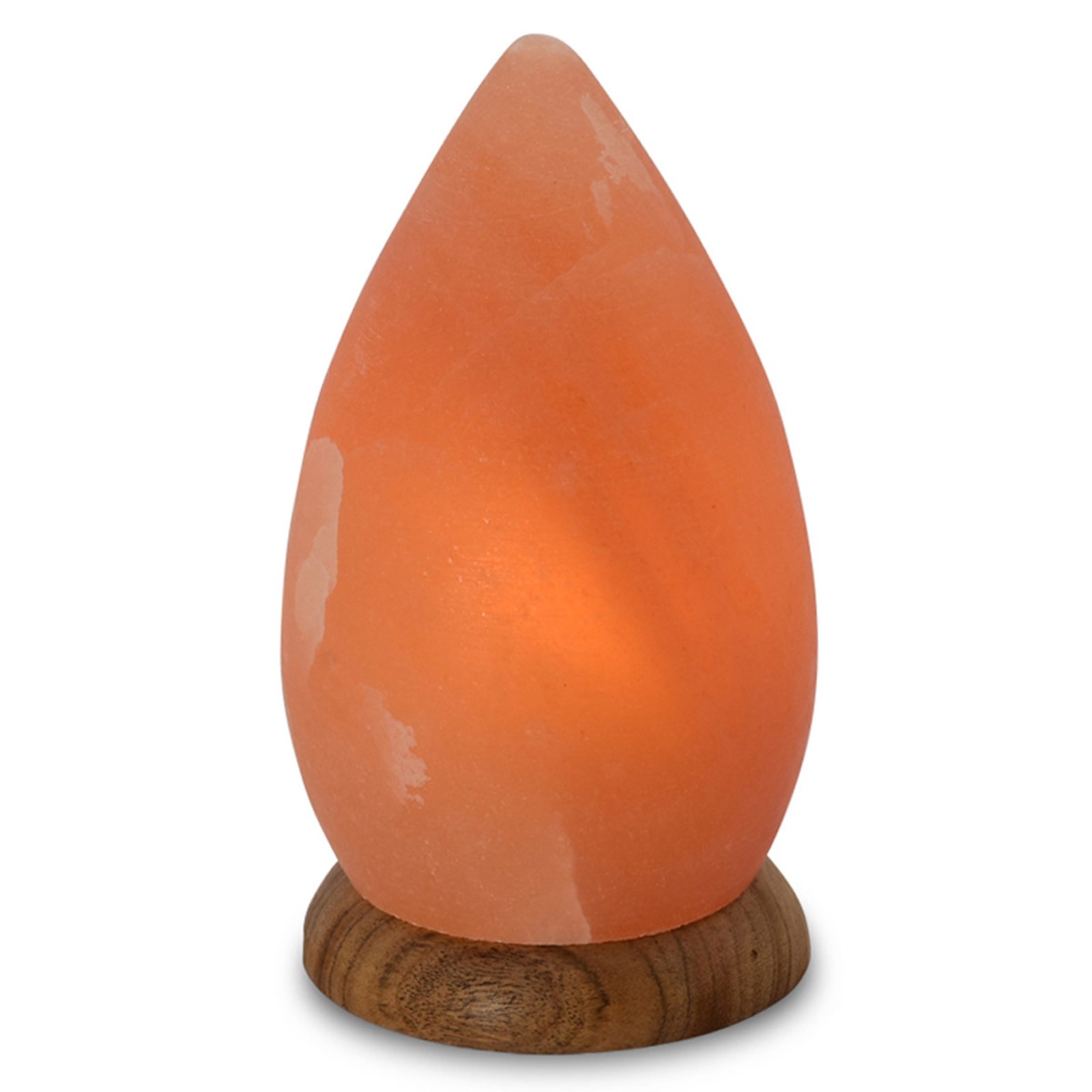 Salt lamp drops with base/plinth, amber
