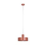 Závěsné světlo Rif M, cihlově červené, 1 žárovka, Ø 25 cm, ocel 