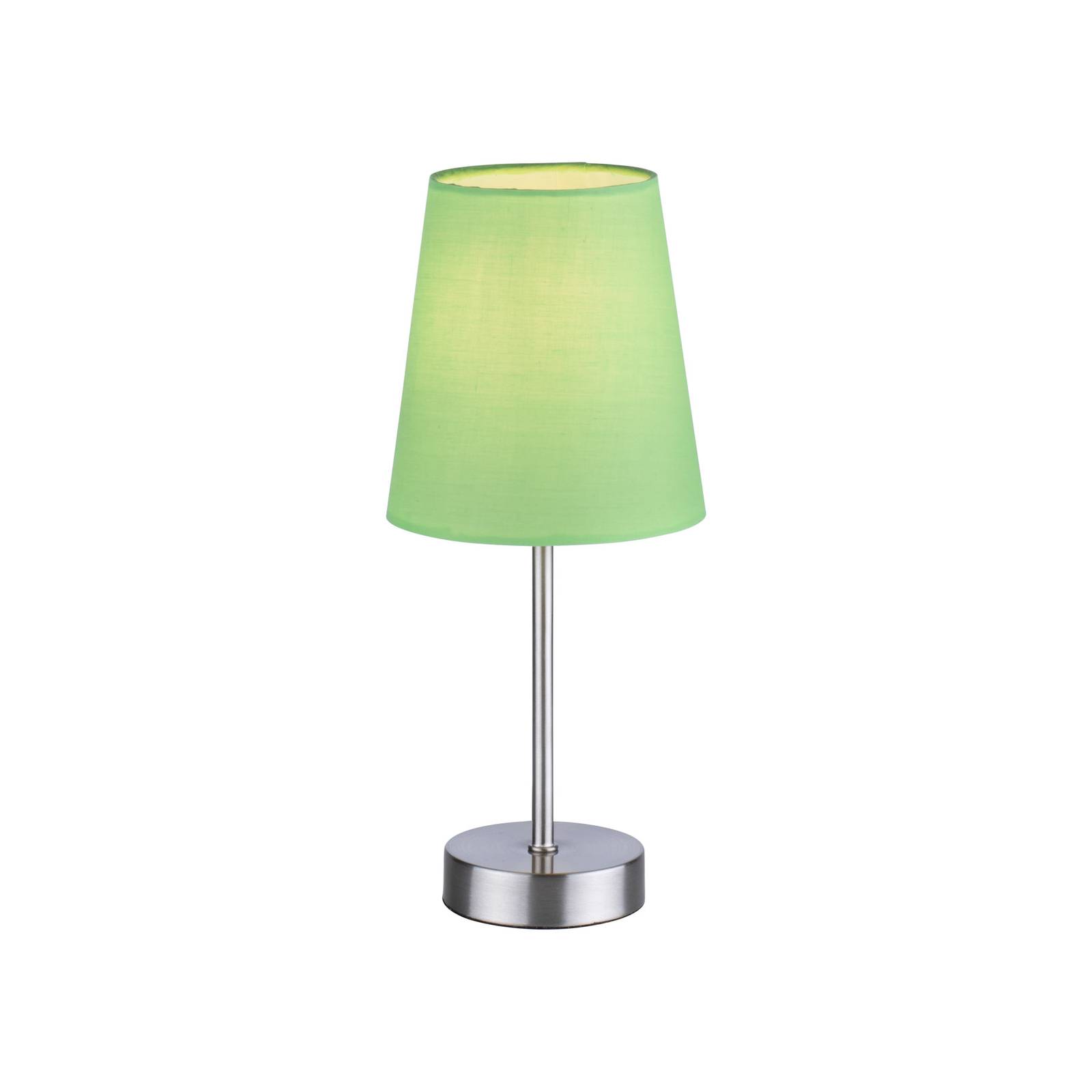 Heinrich asztali lámpa szövet ernyővel zöld
