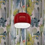 Ayrton hanging lamp, ceramics, 29 cm, red