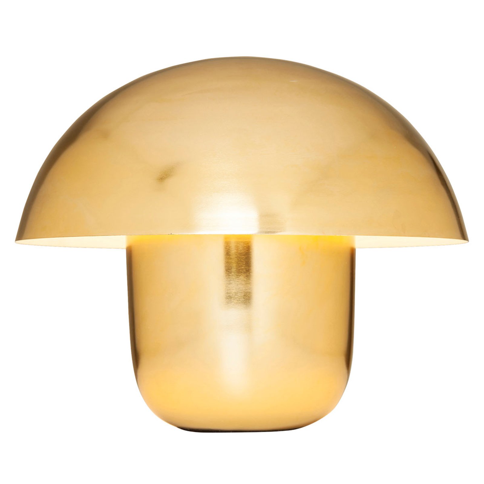 KARE Mushroom - stolová lampa v tvare huby, zlatá